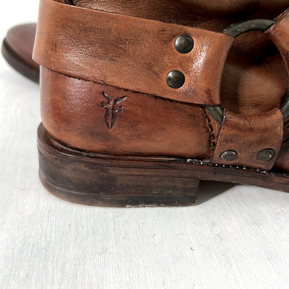 FRYE Harness Leather Boots - Picture 7 of 13